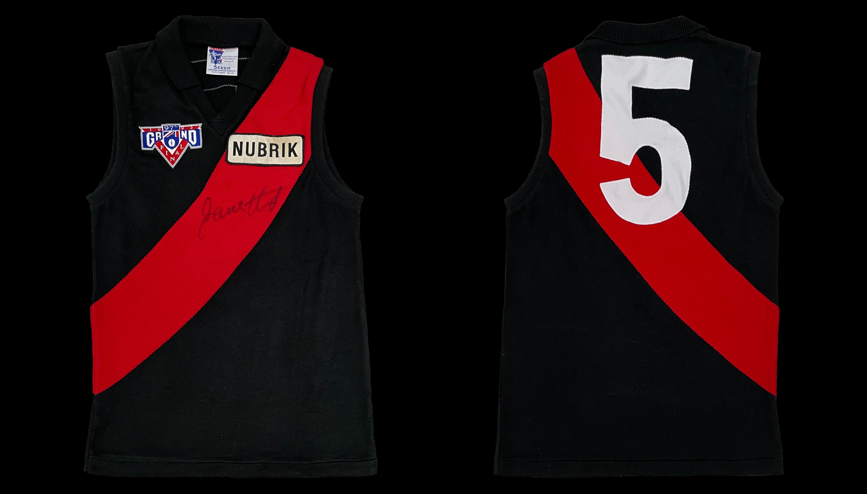 James Hird Signed 1993 GF Jumper