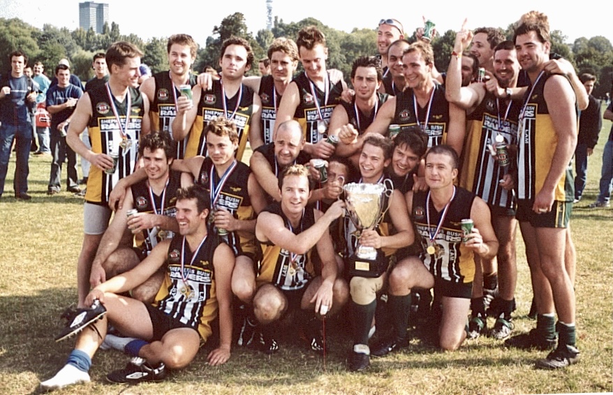 Team with cup